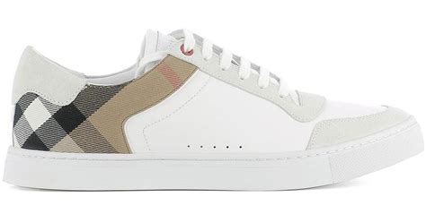 burberry white sneakers men's